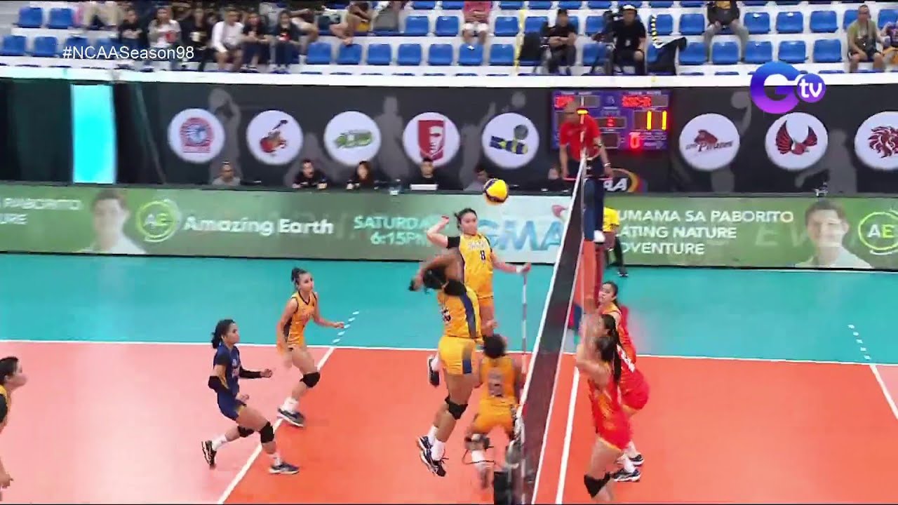 NCAA Season 98 WVB: What a play by the JRU Lady Bombers!
