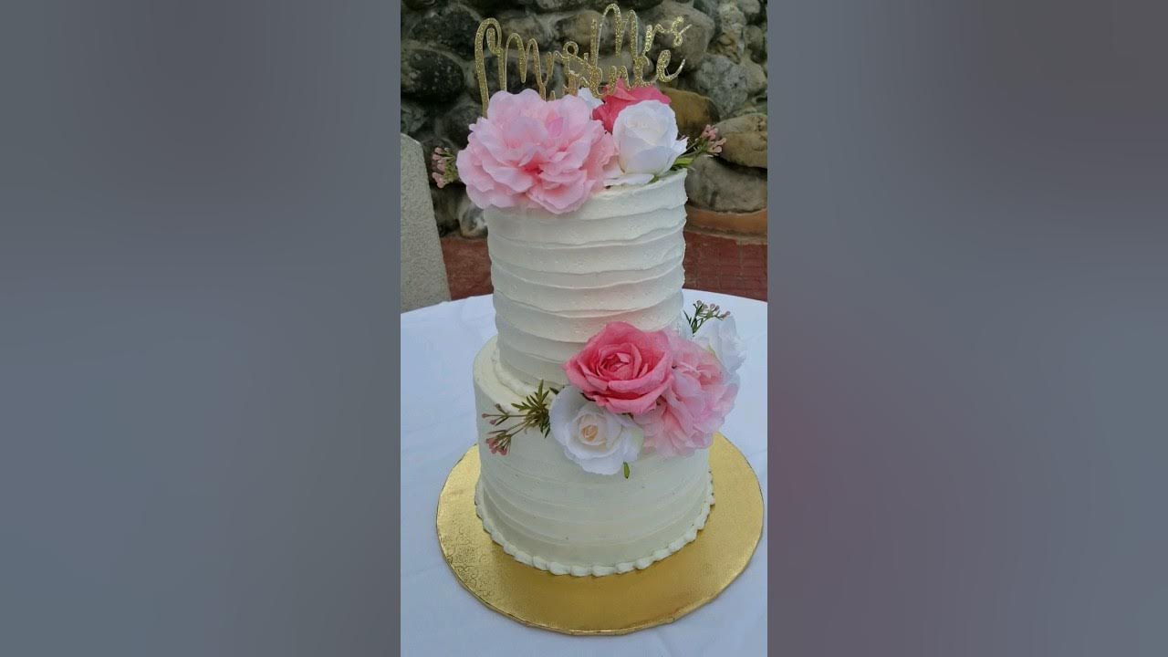Buttercream Wedding Cake Jamaican Wedding Cake SugarJunkieJa YouTube