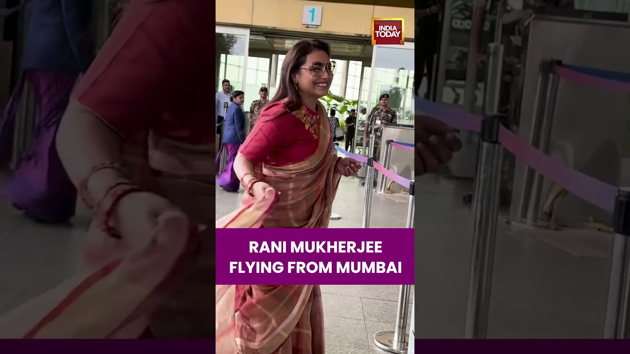 Rani Mukherjee Spotted Flying From Mumbai | Actress Makes Graceful Airport Appearance