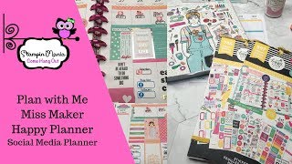 Plan With Me in my Miss Maker Happy Planner
