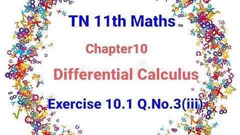 Tn 11th Maths chapter10 Exercise 10.1 Q.No.3(iii)