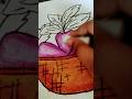 drawing of basket of turnip #basket#viralshorts #shorts#youtube #drawing #THUNDERARTSK9I #art