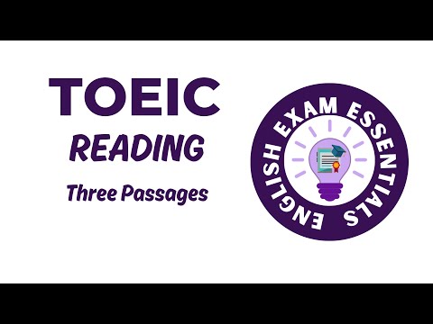 TOEIC Reading Practice: Multiple Passages (3 Passages) #toeic #toeicreading