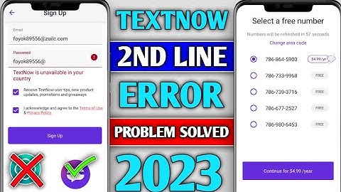 TextNow is unavailable in your country problem 2023 | TextNow & 2nd line not sign up problem solve