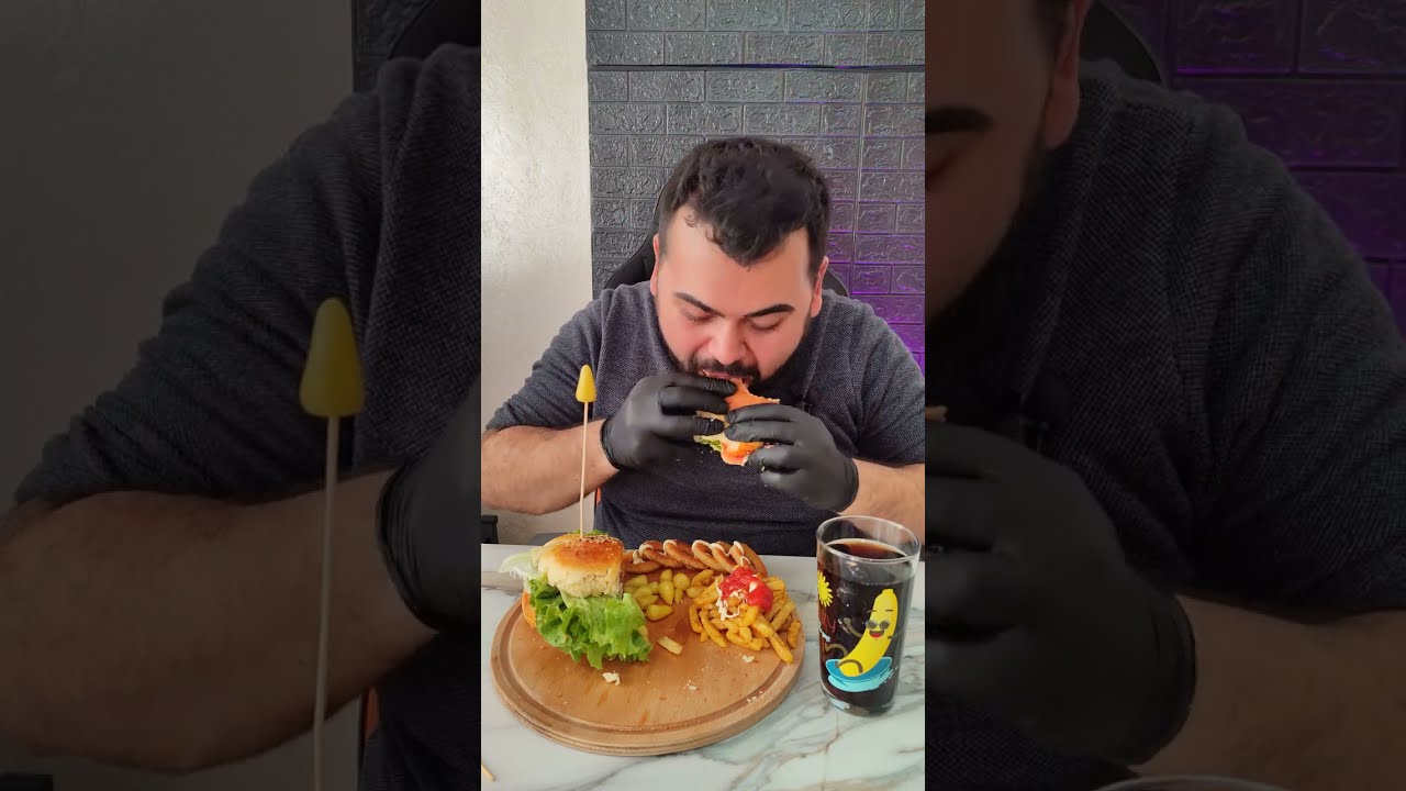 DELUXE BURGER ASMR | EATİNG SOUNDS | ASMR TÜRKÇE