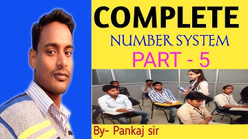 NUMBER system by Pankaj Sir | complete number system