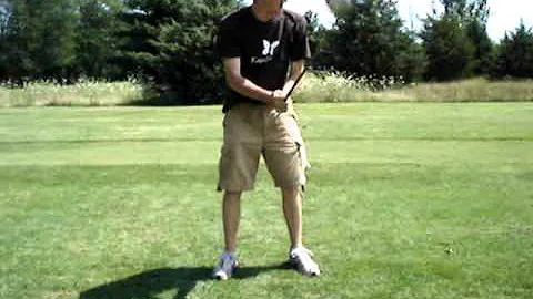 Jason tries to golf