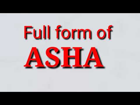 Full form of  ASHA