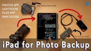 How-to: Use the iPad to backup photos from DSLR or Mirrorless Camera