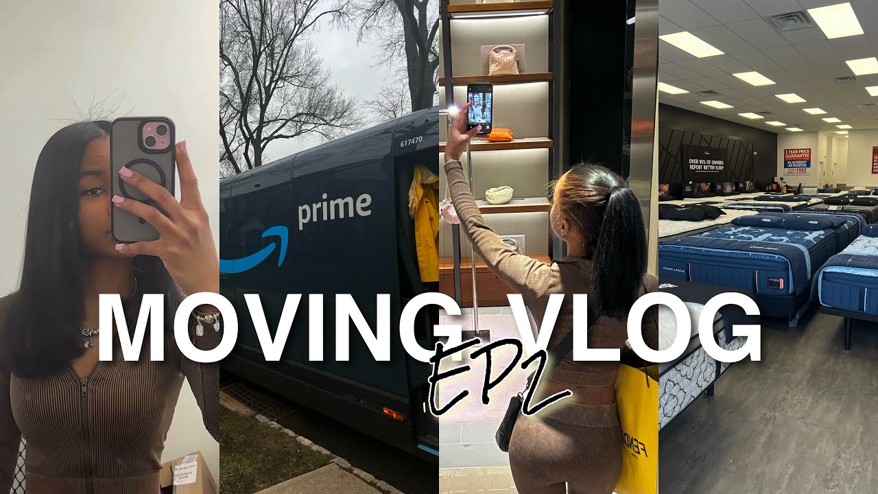 MOVING VLOG: EP2 | Amazon MUST haves + Bed shopping + more