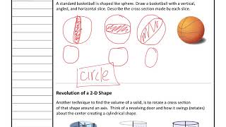 9.4 - Cross Sections & Revolutions