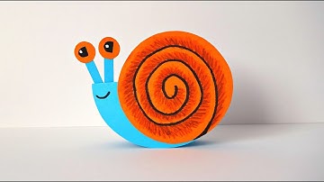 How to make paper snail | Easy paper crafts | Maison Zizou