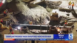 'Significant progress' made on ruptured West Hollywood Water Main