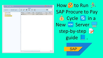 How🤔to Run 🏃‍♀️ SAP Procure to Pay 💰 Cycle 🔄 in a New 🆕 Server 🖥️ step by step 📝 guide 📘