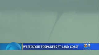 Waterspout forms near Fort Lauderdale coast