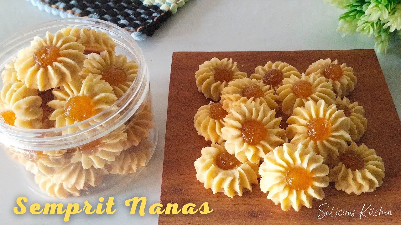 Resep Kue Kering SEMPRIT NANAS | Anti Gagal & Tidak Meleber