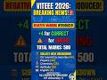 VITEEE 2026: Negative Marking is BACK! 😱#VITEEE2026 #VITEEE#ExamPattern#EngineeringEntrance#update