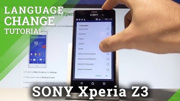How to Change Language on SONY Xperia Z3 - Language Settings |HardReset.Info