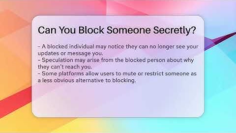 Can You Block Someone Secretly? - Everyday-Networking