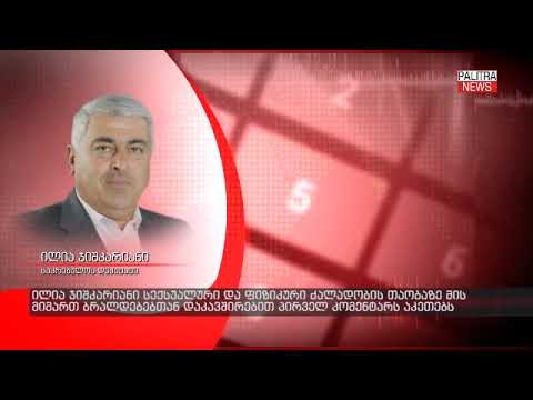ილია ჯიშკარიანი მის მიმართ ბრალდებებთან დაკავშირებით პირველ კომენტარს აკეთებს