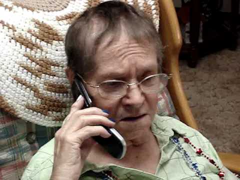 Leona Taylor talking to her sister Delores on the phone. June 30, 2010.MPG