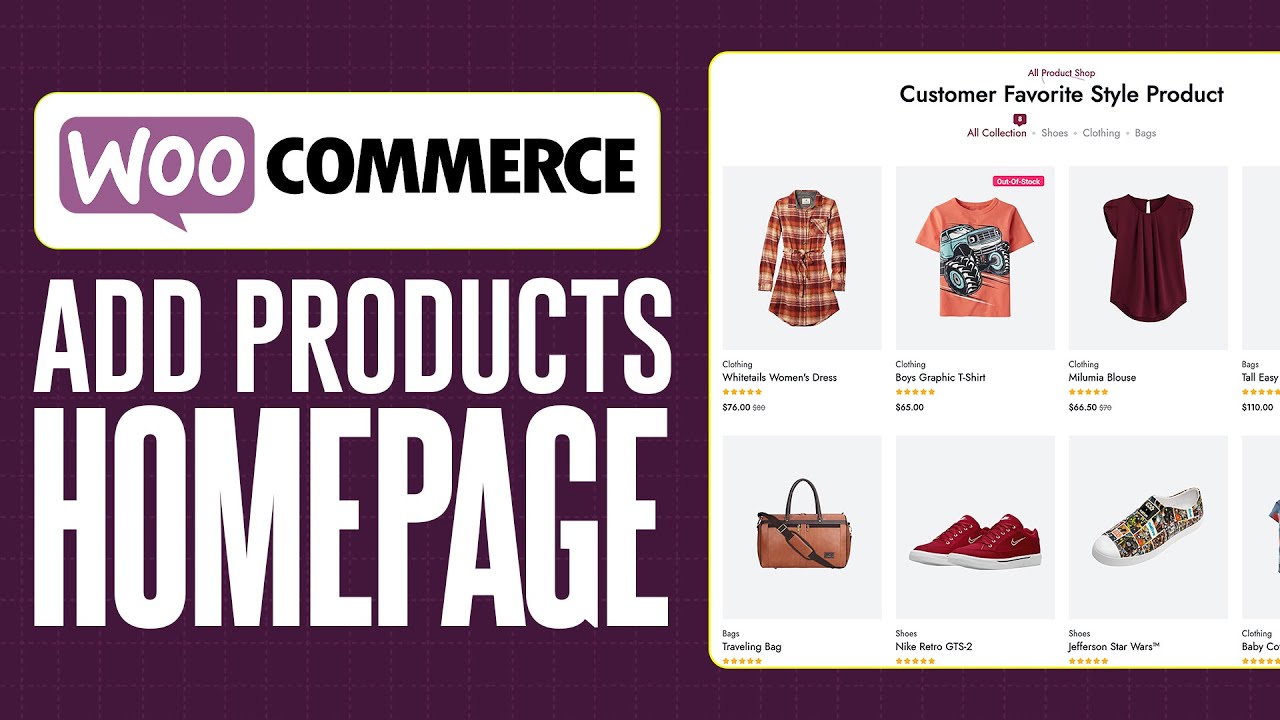 How To Add Products On Your Homepage With WooCommerce (2026) - YouTube