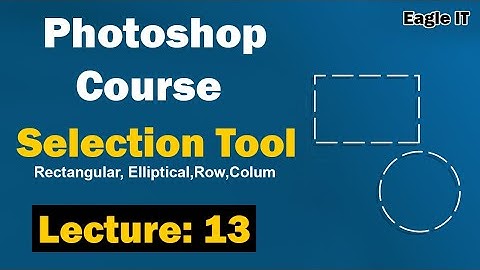 How to use Rectangular Marquee Tool and Elliptical Tool in Photoshop| Urdu/Hindi 2023