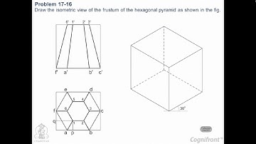 Module 42 Isometric Drawing of Frustum of the Hexagonal Pyramid