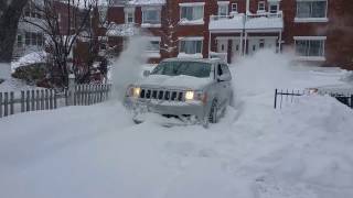 2009 Jeep SRT8 Plowing Snow