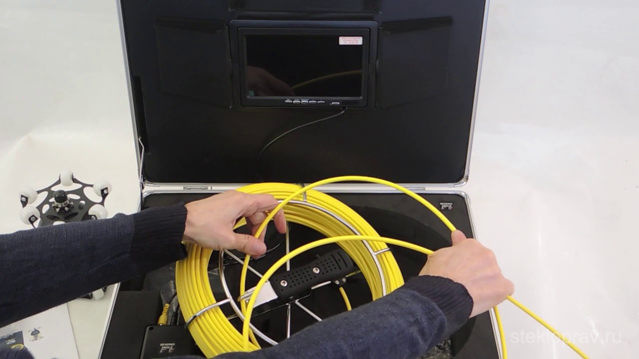 камера эндоскоп для труб канализационный GR 4 150мм 50м 360градусов ...