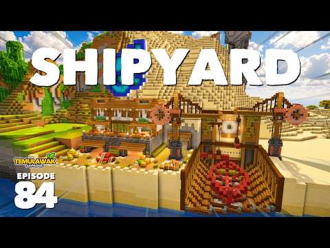 DESERT VILLAGE SHIPYARD - #minecraftsurvival Temulawak Survival 84