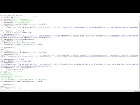 Python Send Mail with smtplib Implementation - Code Practice