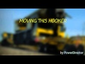 Heavy haul 9 axle crane move