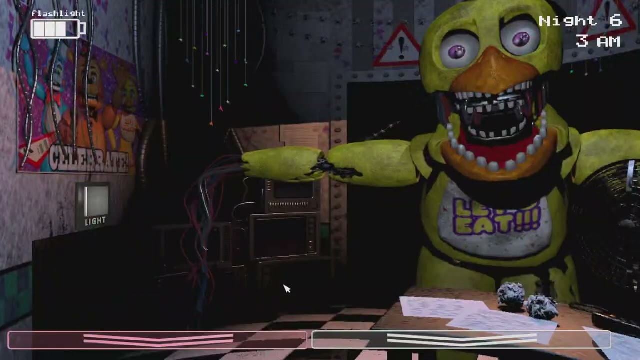 Finally beating Night 6 in Five Nights at Freddy's 2