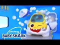 New baby sharks car wash  toy car wash song  baby shark official