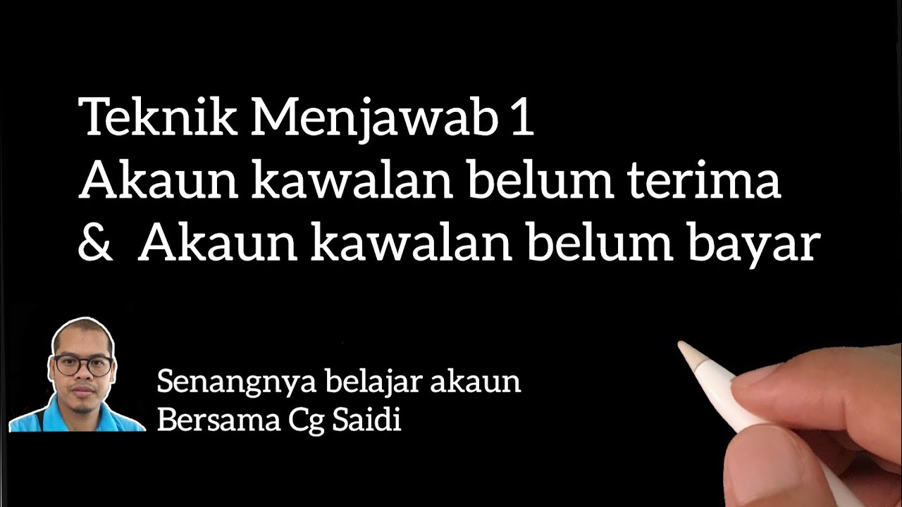 Soal Jawab 1  Akaun Kawalan Belum Terima dan Akaun 