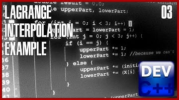 C++ programming for beginners 03 - Lagrange interpolation example