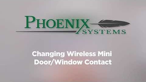 Troubleshooting - Changing Mini Door and Window Sensor Battery