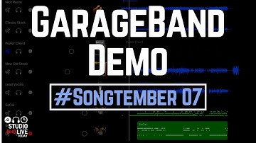 Demo recording in GarageBand iOS - #Songtember 07