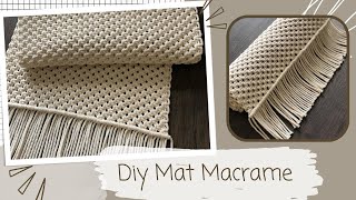 Diy Mat Macrame/ Tapete #decor#macrame#diy#artesanato#tutorial#craftsmanship#doormat#home