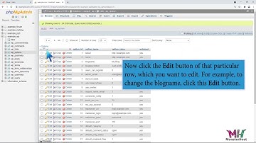 How to edit a database table via phpMyAdmin in cPanel with MonsterHost