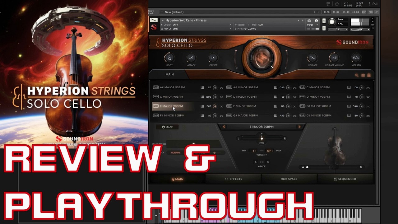 Soundiron Hyperion Strings SOLO CELLO | REVIEW & PLAYTHROUGH - YouTube