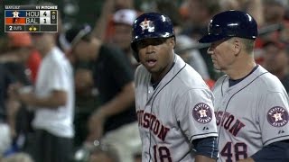 HOU@BAL: Valbuena rips a two-run single off the wall