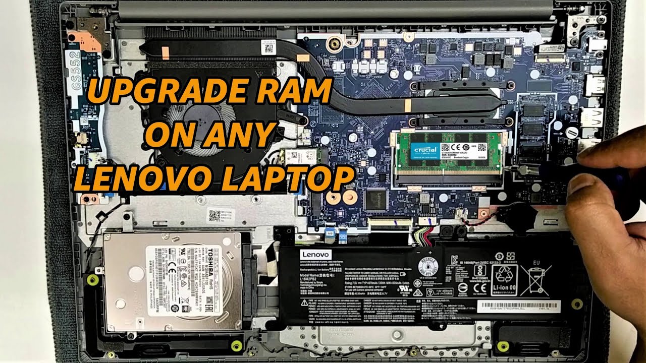 Lenovo Laptop RAM upgrade | How | IdeaPad 3 / 15IIL05 / S145 - YouTube