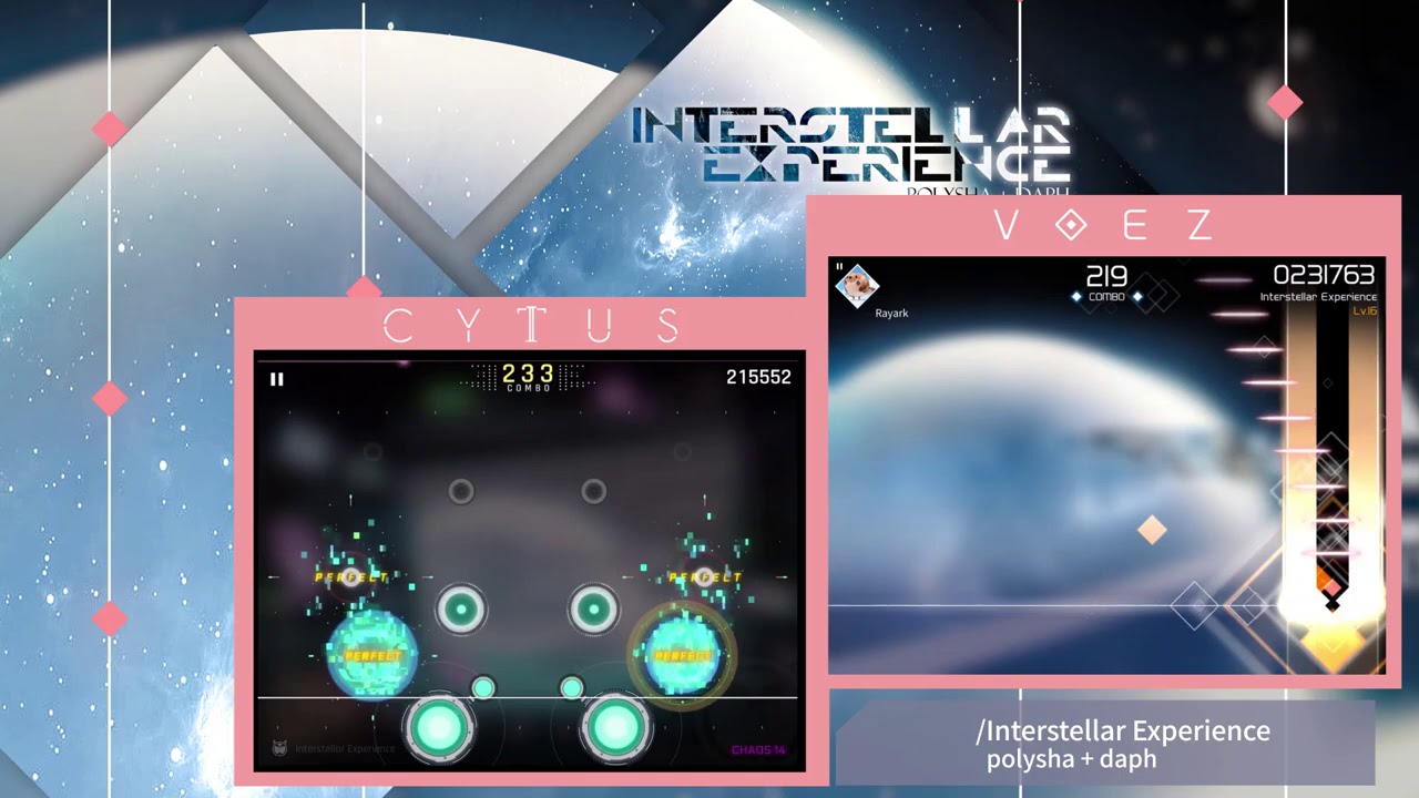 《Cytus II》Interstellar Experience- polysha + daph (Cytus II x VOEZ Chart Comparison )