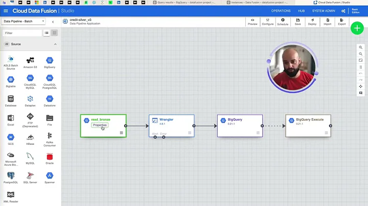 Google Datafusion and Big Query - Data Partitioning for Data Ingestion