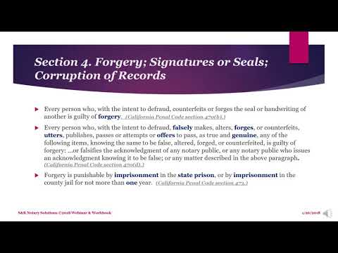 California Notary Public Course Chapter 3  Part D E F and G