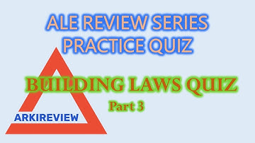 Architecture Review Quiz - Building Laws Part 3