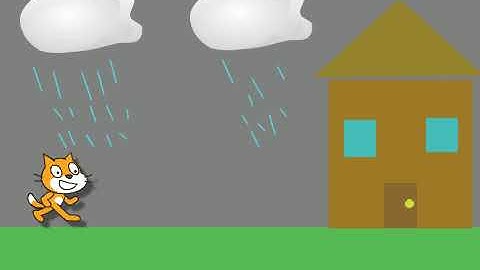 Scratch | Running and opening door animation