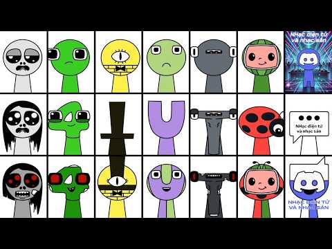 New Sprunki OC All phase: Emoji 141 to 147 Phase 1, 2, 3